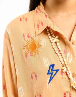 Wild Charlie Jacquard Shirt Orange