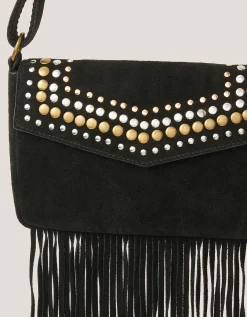 Zora Suede Fringe Crossbody Bag